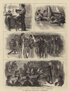 À bord du navire-école Cumberland